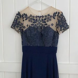 Beautiful JS Collections illusion evening dress